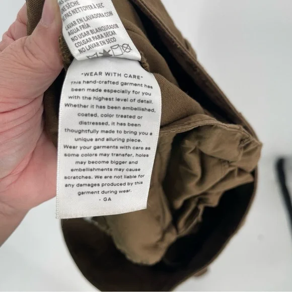 Good American Good Relaxed Skate Pants High Rise Wide Leg Brown Trouser 8/29 - Picture 13 of 14